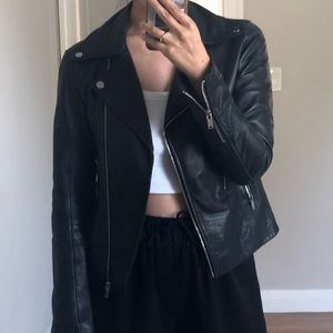 Zara Black Leather Jacket